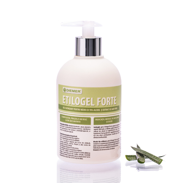 Etilogel Forte Desinfektionsgel: getestet, verifiziert, sicher. Mit 70% Ethylalkohol und Aloe Vera - 500 g
